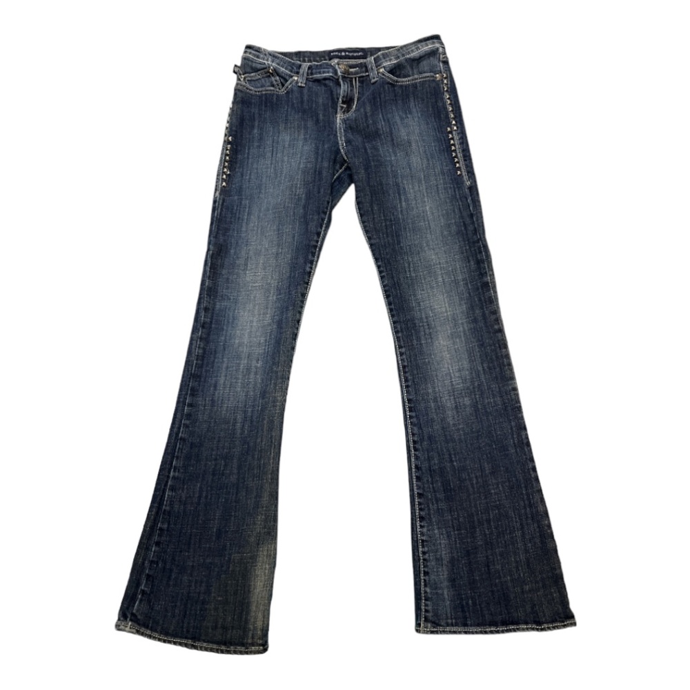 Rock & Republic Kasandra Bootcut Jeans Womens 8M Studded Medium Wash Denim